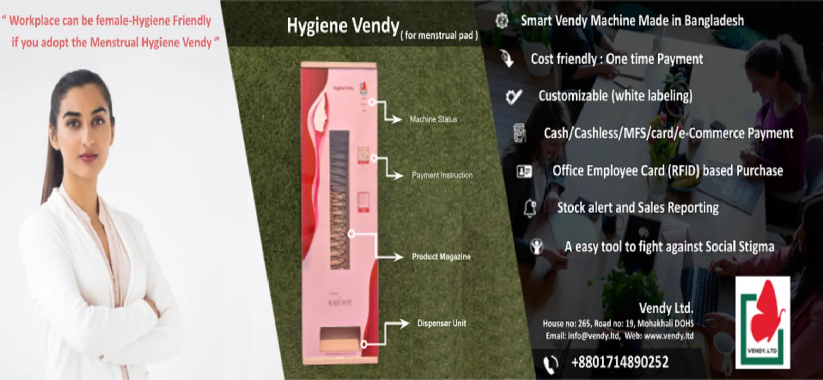 Vendy for corporate female staff